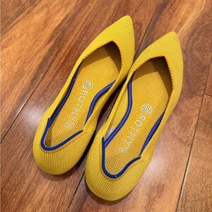 ✨ Rothy’s Yellow Pointed-Toe Flats | Size 7 | Washable & Sustainable